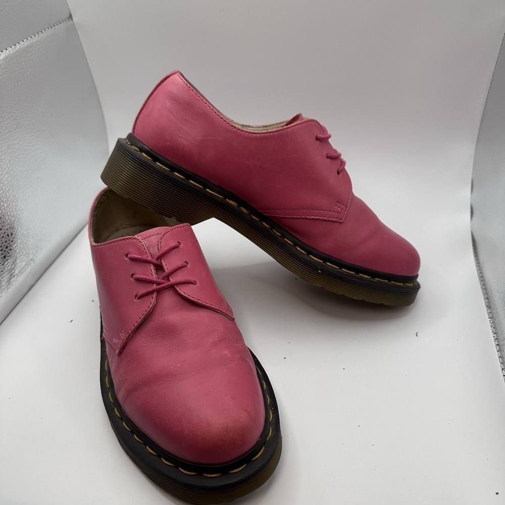 Dr.‎ Martens Oxford Shoes Raspberry Pink Academia Coquette Pop Punk Rare W Sz 6